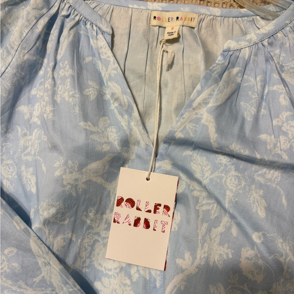 Roller Rabbit Light Blue Blouse - Picture 2 of 3